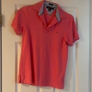 Coral Tommy Hilfiger Polo (XS, but fits like adult medium)
